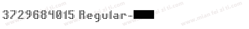 3729684015 Regular字体转换